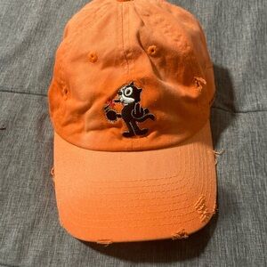 (SOLD)Other Stories Orange Embroidered Cap